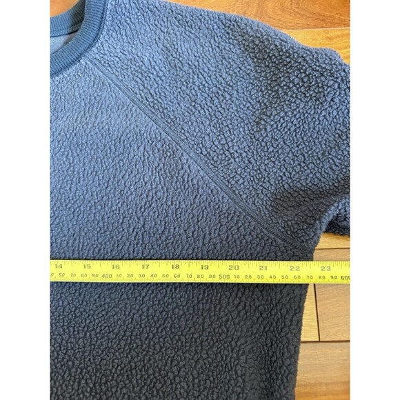 Vtg Patagonia Men's Fleece Pullover Sweatshirt Navy Blue Gorpcore Hiking Camping - Picture 8 of 10